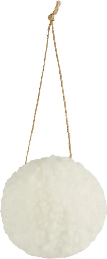 HANG ON plüss karácsonyfadísz, Ø8cm