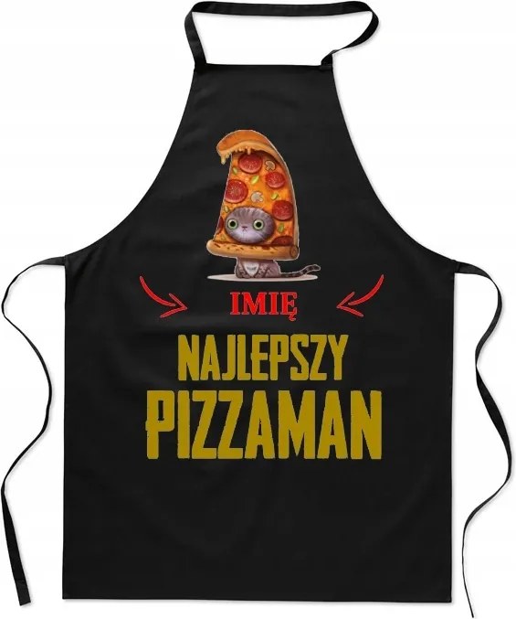 Konyhai kötény Legjobb Pizzaman Név Személyre szabott Ajándék