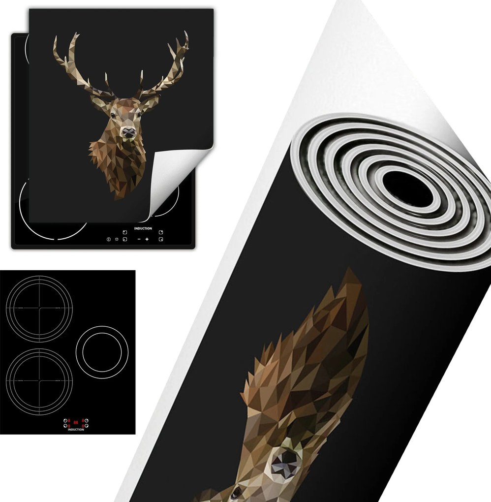 Tűzhelyvédő Szőnyeg Asztali Dekoráció 45x52 sötét szarvas