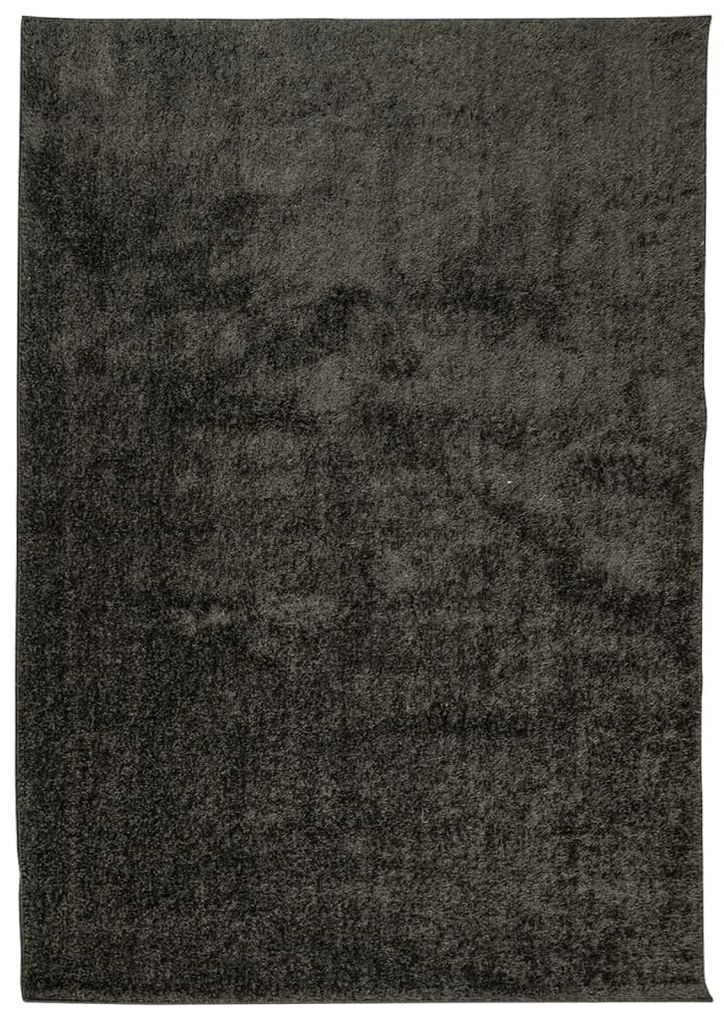 ISTAN antracitszürke hosszú szálú fényes szőnyeg 120 x 170 cm