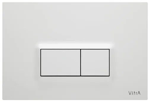 Flush plate VitrA Loop R white high gloss 740-0600