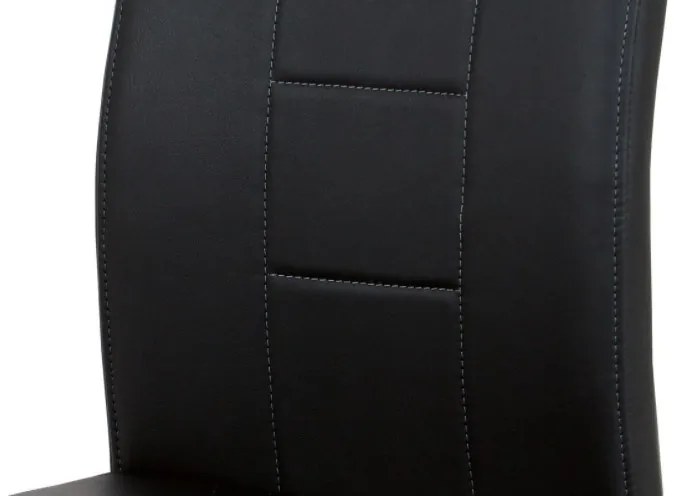 Scaun modern cu bază de sanie negru Dcl-411