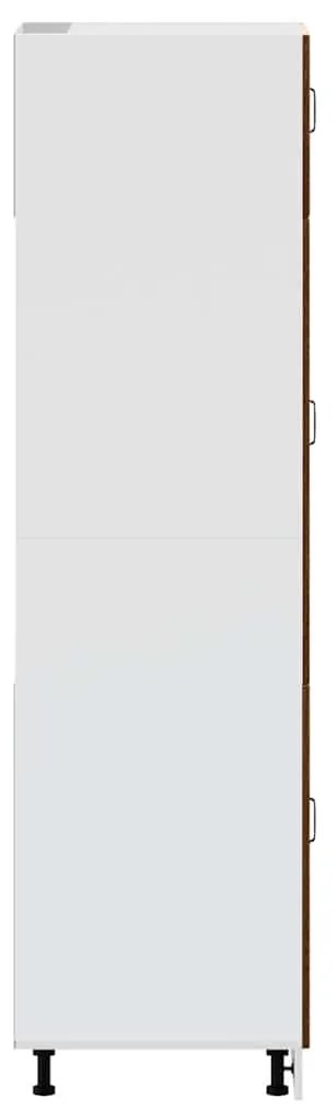 vidaXL Lucca barna tölgy színű szerelt fa konyhaszekrény