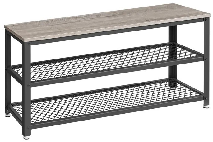 Cipőszekrény, mdf, szürke, ABO-E1078 Grey