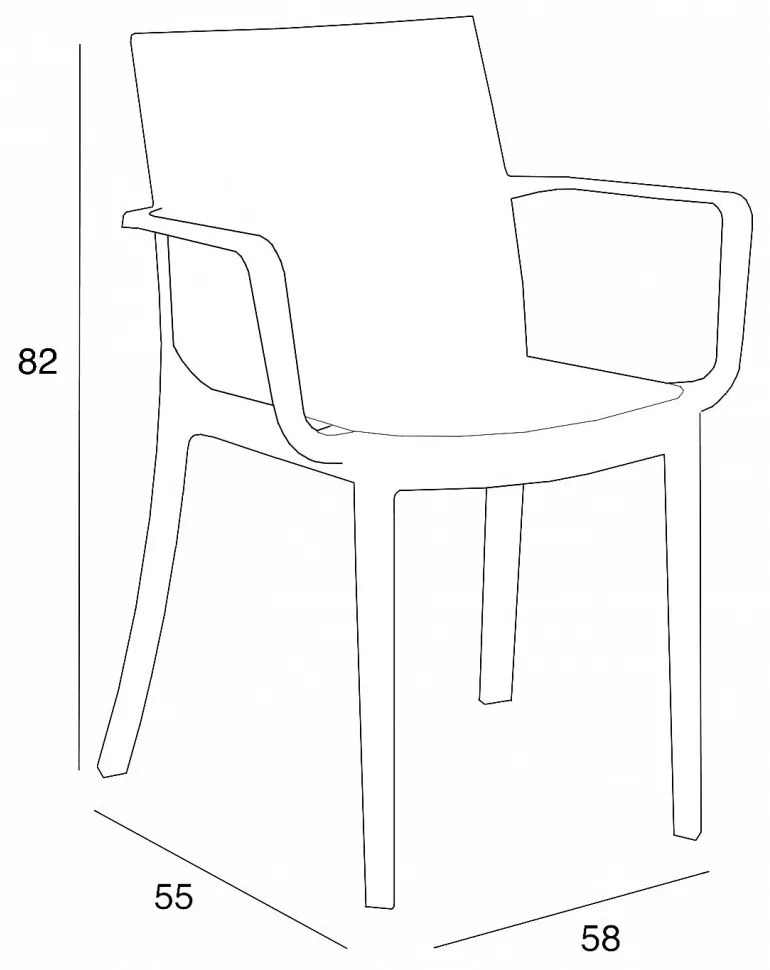 Violina 4+1 karfás kerti bútor garnitúra szett