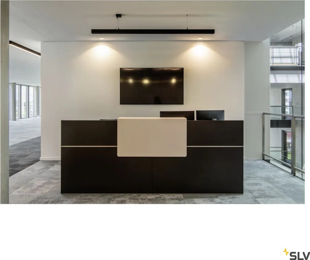 SLV 1000930 Q-LINE Modern Led Függesztett Lámpa Fekete LED IP20