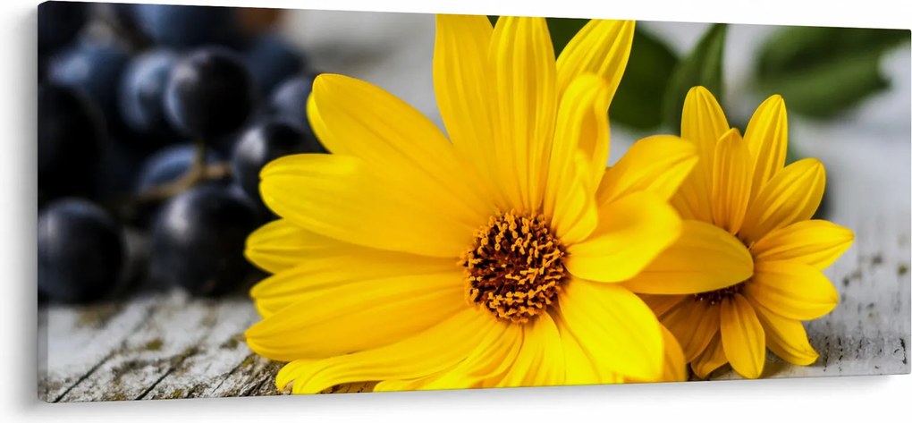 Sárga virág képe (120x50 cm)