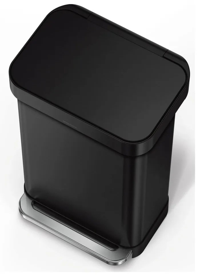 Acél pedálos szemetes 45 l – simplehuman