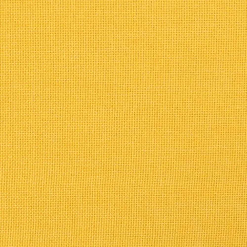világossárga szövet lábzsámoly 70x55x41 cm