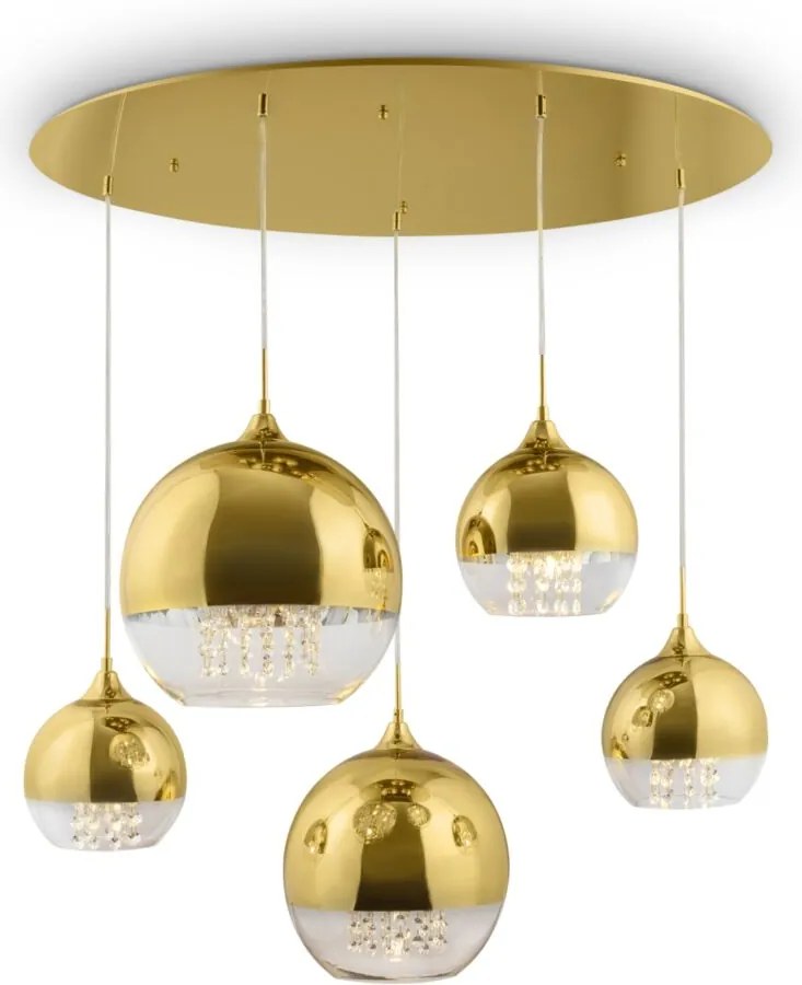 Maytoni modern függeszték fermi arany myp140-pl-170-5-g