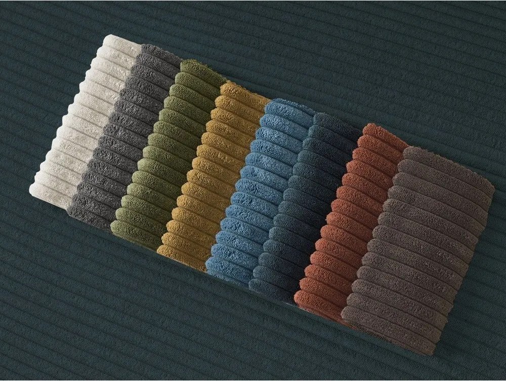 Sötétkék kordbársony kanapé 242 cm Giorgia – Bobochic Paris