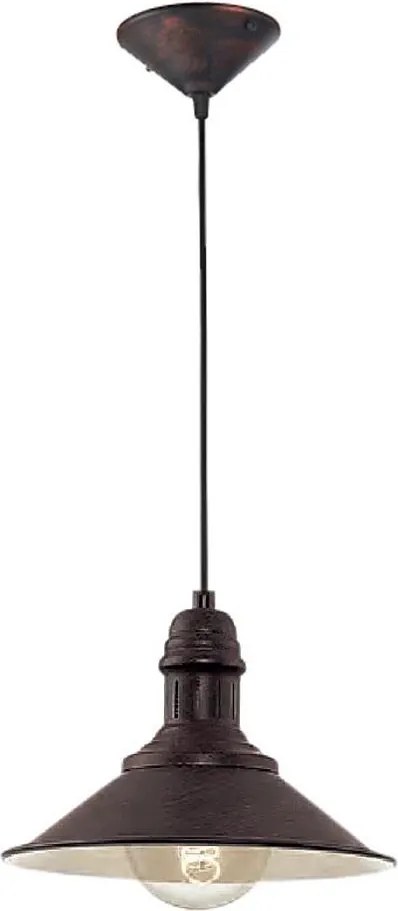 Brilagi - Kábeles függőlámpa FORGE 1xE27/60W/230V átmérő 22 cm barna
