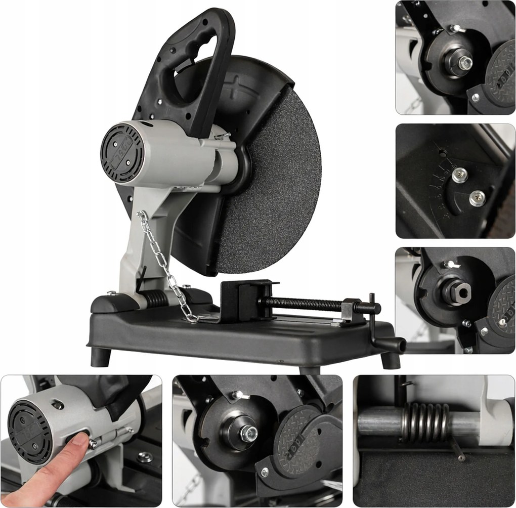 Fémvágó Fűrész Gérvágó 3000W Tárcsa 355MM Lassú Indítású