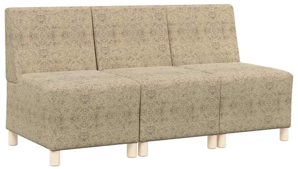 Fotel 3 pcs Világosszürke 55 x 74 x 82 cm Műbőr velúr
