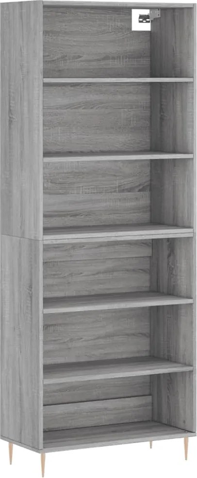vidaXL szürke sonoma szerelt fa magasszekrény 69,5x32,5x180 cm