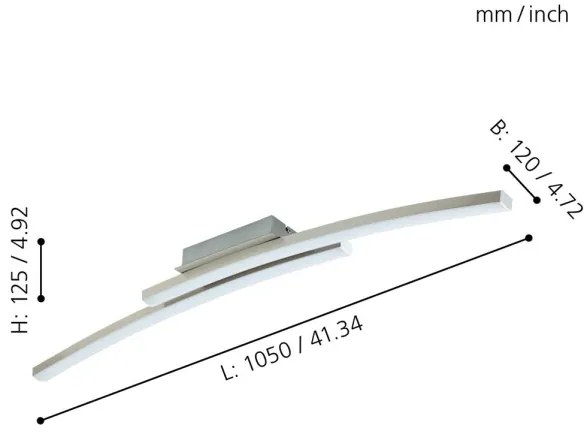 Eglo 97909 - FRAIOLI-C felületre szerelhető RGB LED csillár, fényerőszabályozható, 2xLED/17W/230V