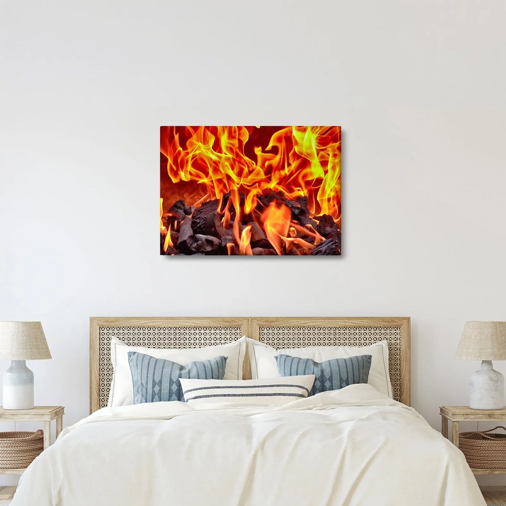 Az égő szén képe (70x50 cm)
