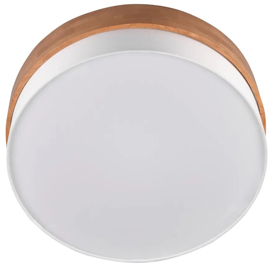 Fehér-natúr színű mennyezeti lámpa textil búrával Seasons – Trio