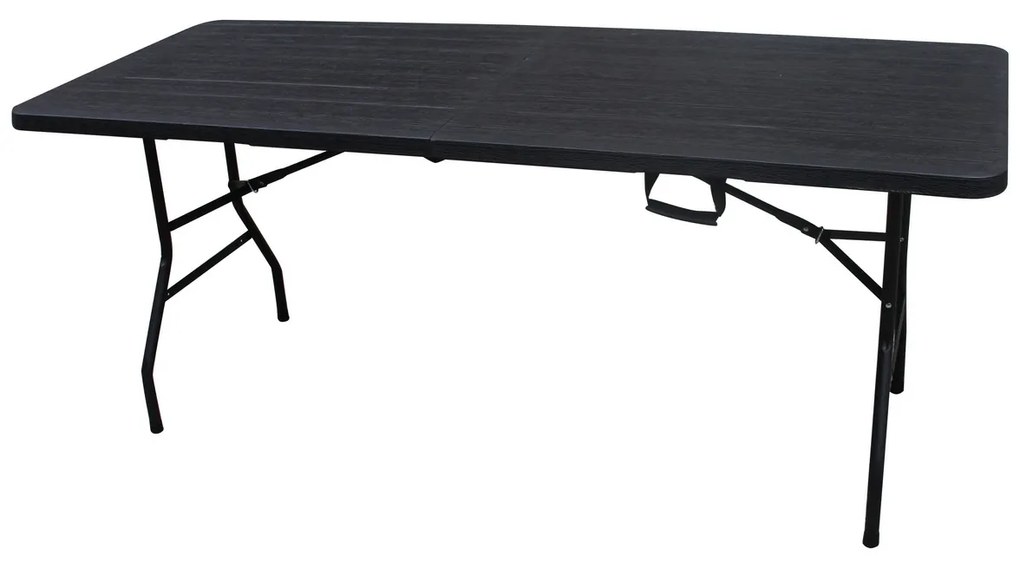 Autronic Kerti asztal, fém, műanyag, fekete,AZ-K100 3 BK