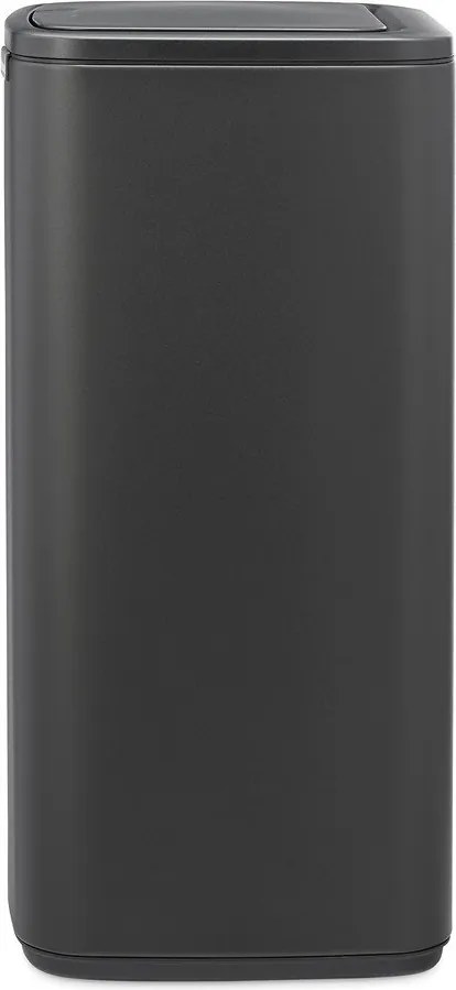 Sötétszürke acél érintésre nyíló szemetes 30 l Bo Touch – Brabantia