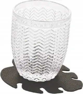 Villa D'Este 6 db-os kétoldalas poháralátét szett bőr utánzat