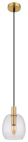 Globo 15789HM - Csillár zsinóron GARRI 1xE14/40W/230V átm. 16 cm réz