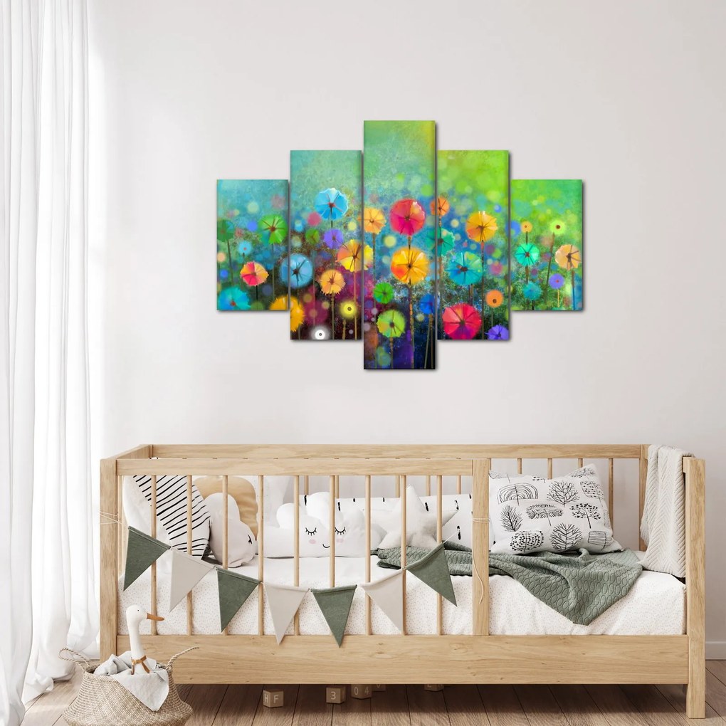 Kép - Absztrakt virágok (150x105 cm)