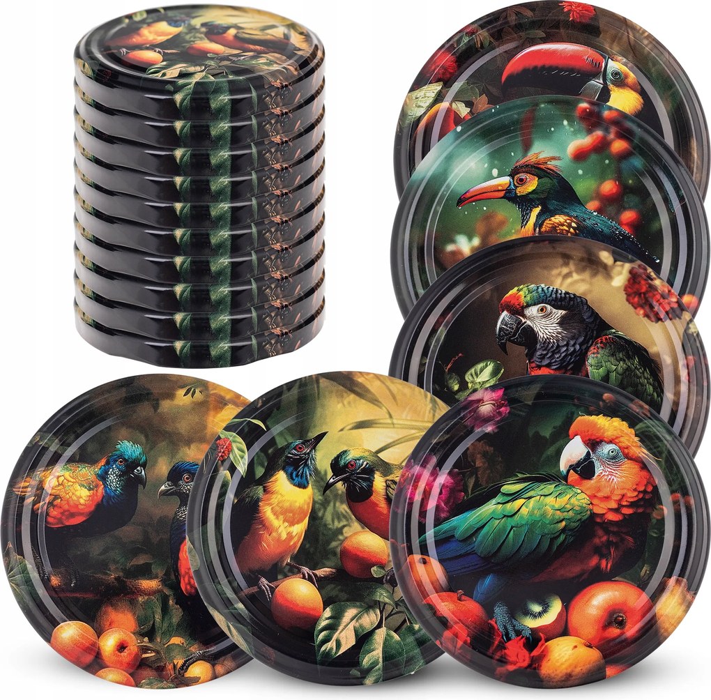 Befőttesüveg Kupakok FI82 Befőttesüveg Kupak Méz Fedél 10db 6 Akasztós