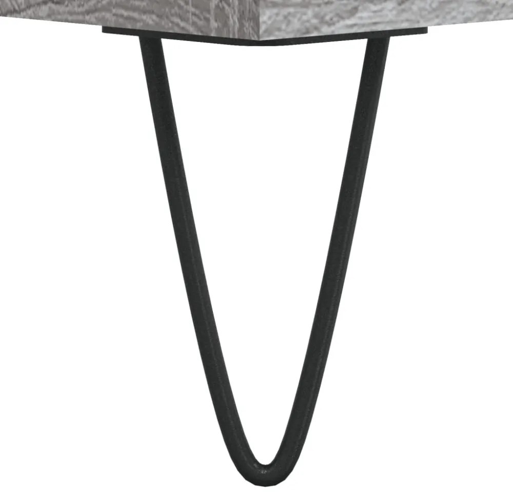 vidaXL szürke sonoma színű szerelt fa íróasztal 140x50x75 cm