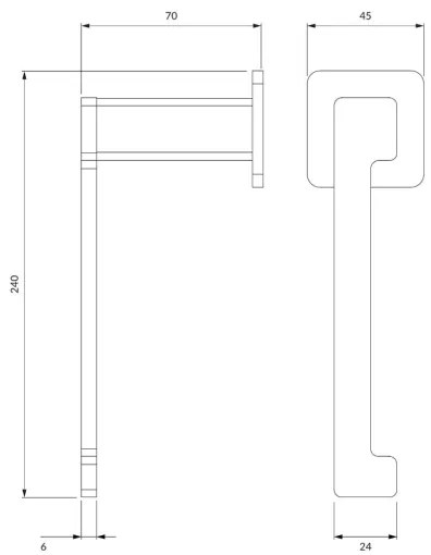 OMNIRES NL80510CR - WC-papír tartó NELSON fényezett króm