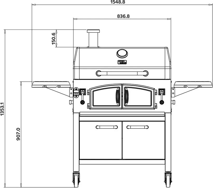 Avenberg RANGLER Multifunkciós grill füstőlővel