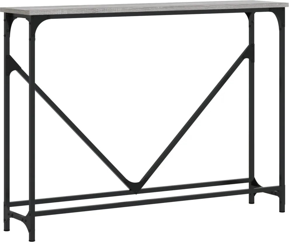 vidaXL szürke sonoma színű szerelt fa tálalóasztal 102x22,5x75 cm
