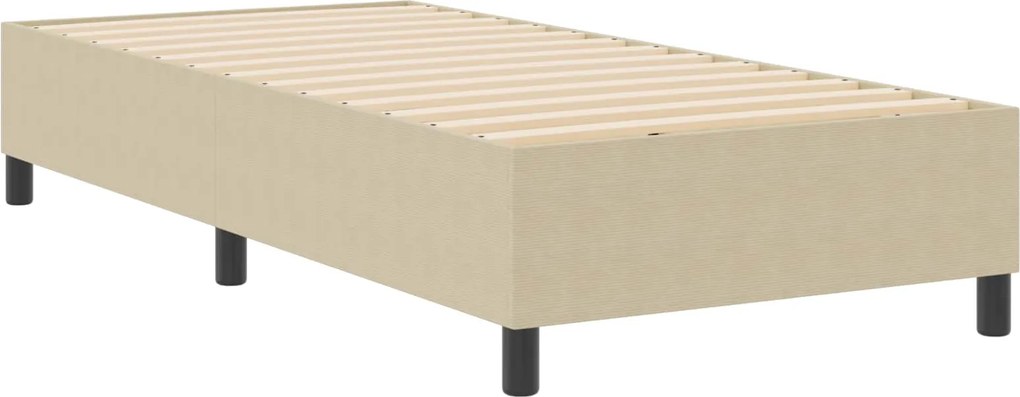vidaXL Platform ágykeret Szürke zöld 90 x 200 cm szövet