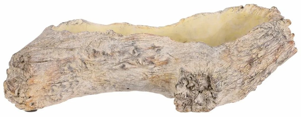 Virágcsomagolás, kivájt gyökér, 35 x 16 x 11 cm,beton