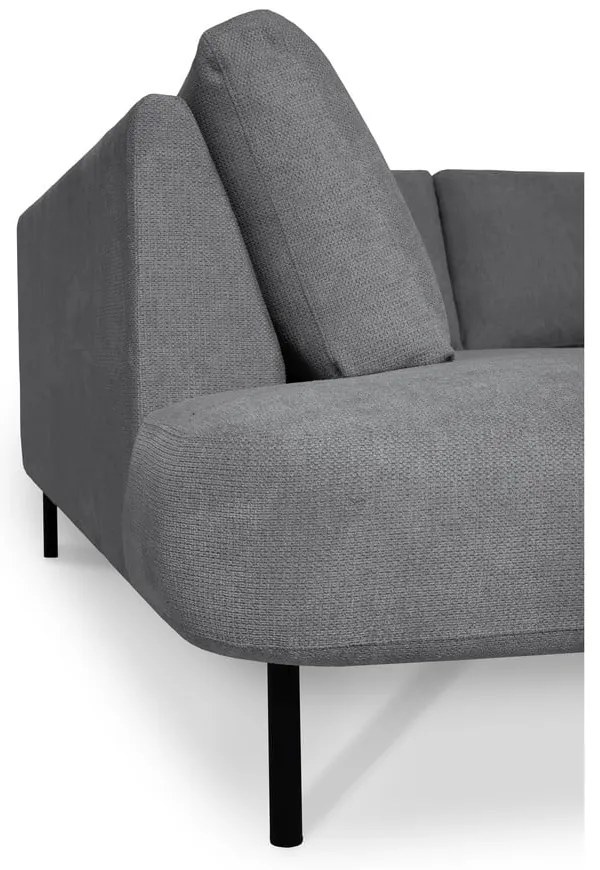 Sötétszürke sarokkanapé (bal oldali-U alakú) Hero – Scandic