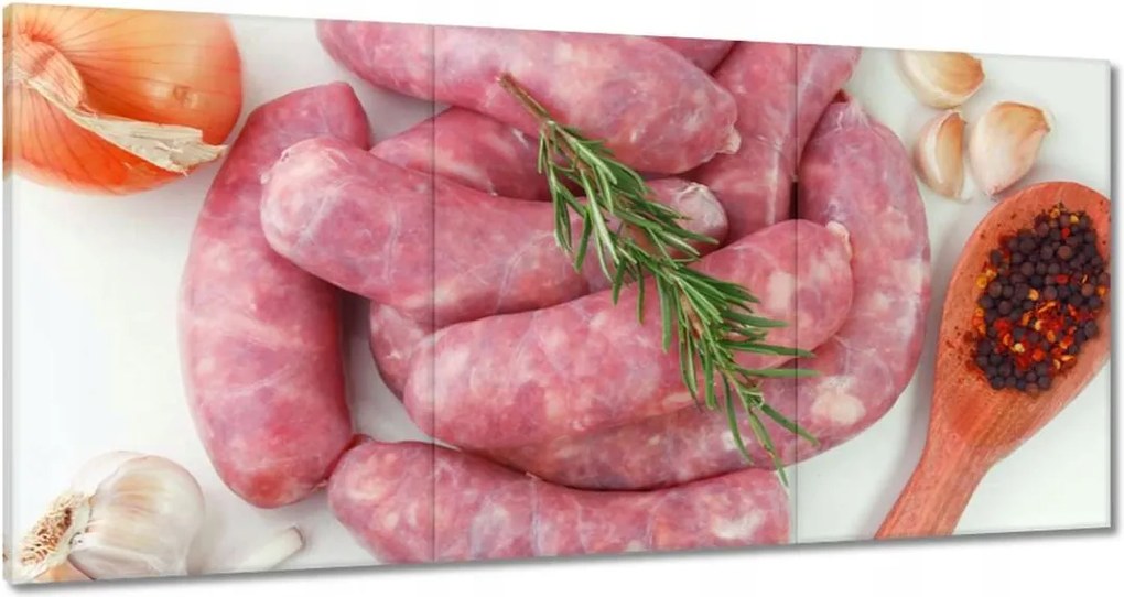 Vászonkép 180x90 Saját kolbász Termékek