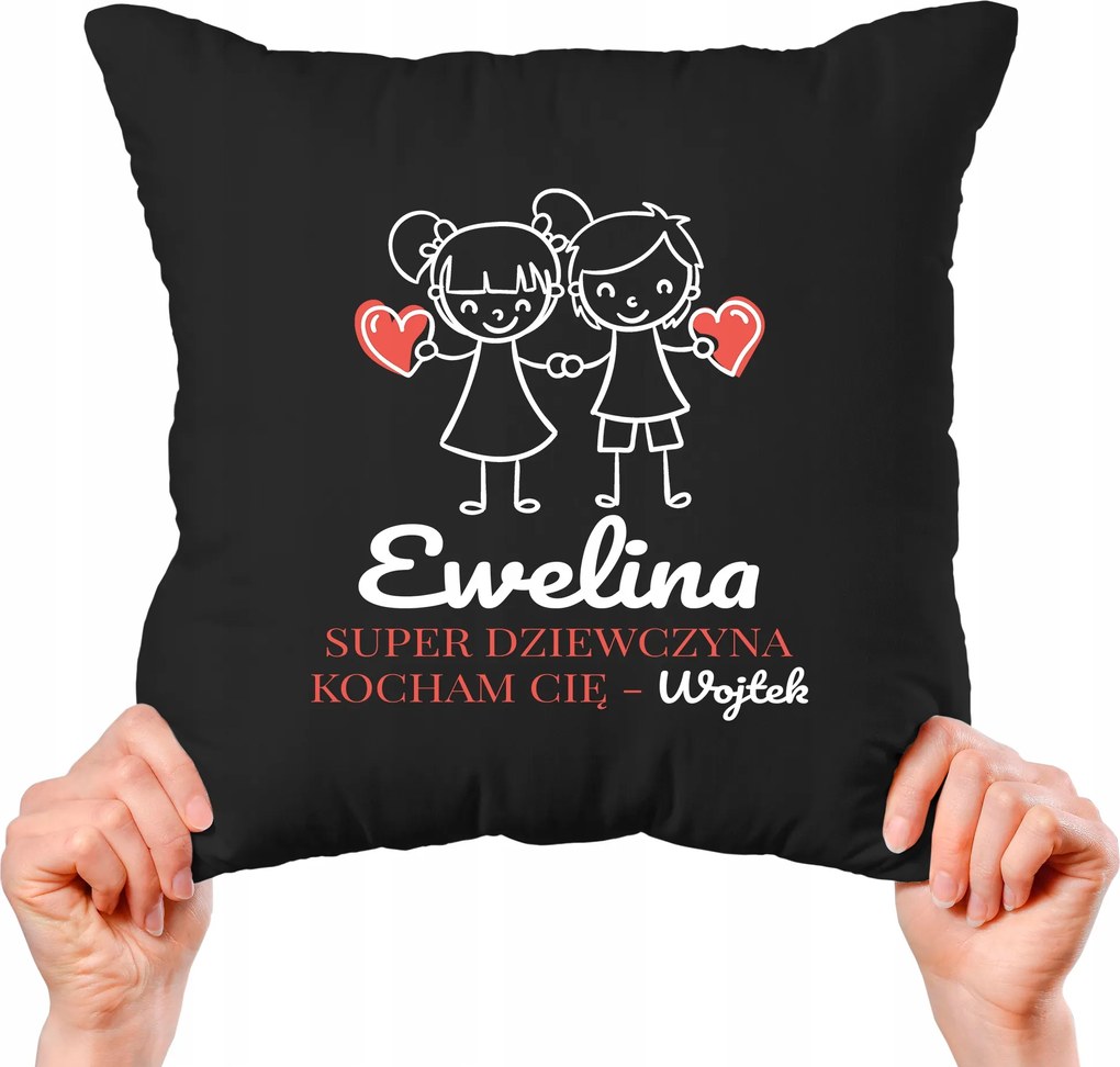 Díszpárna Ajándék Pároknak Valentin Napra Személyre szabott Minták