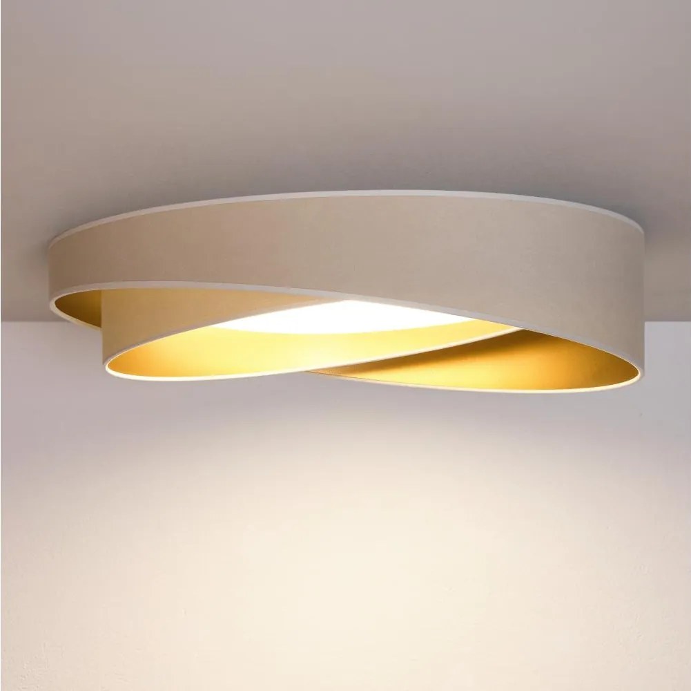 BRILAGI- LED mennyezeti lámpa VELVET TWIST LED/24W/230V 4000K Ø 55 cm fehér/arany
