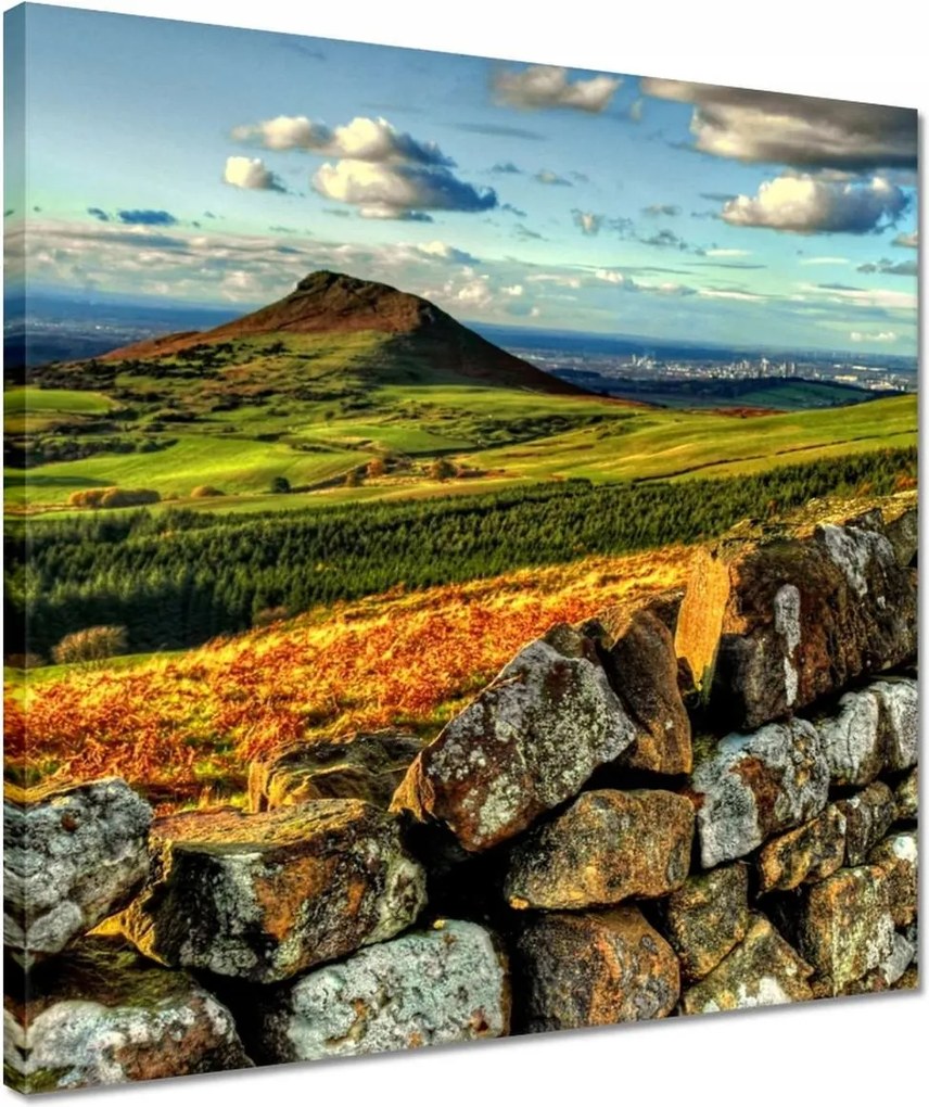 Vászonkép 40x40 Tájkép hegyek sziklák égbolt