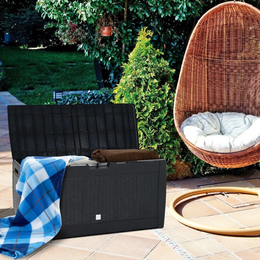 RATO tárolódoboz, 310L, 119x48x60 cm, antracit Prosperplast