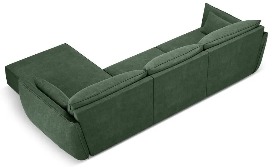 Sötétzöld sarokkanapé (jobb oldali) Vanda – Mazzini Sofas