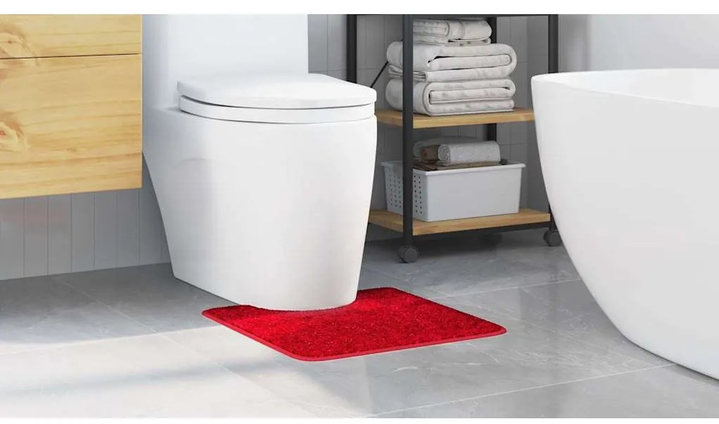 Fürdőszoba szőnyeg Piros 50 x 50 cm Polipropilén