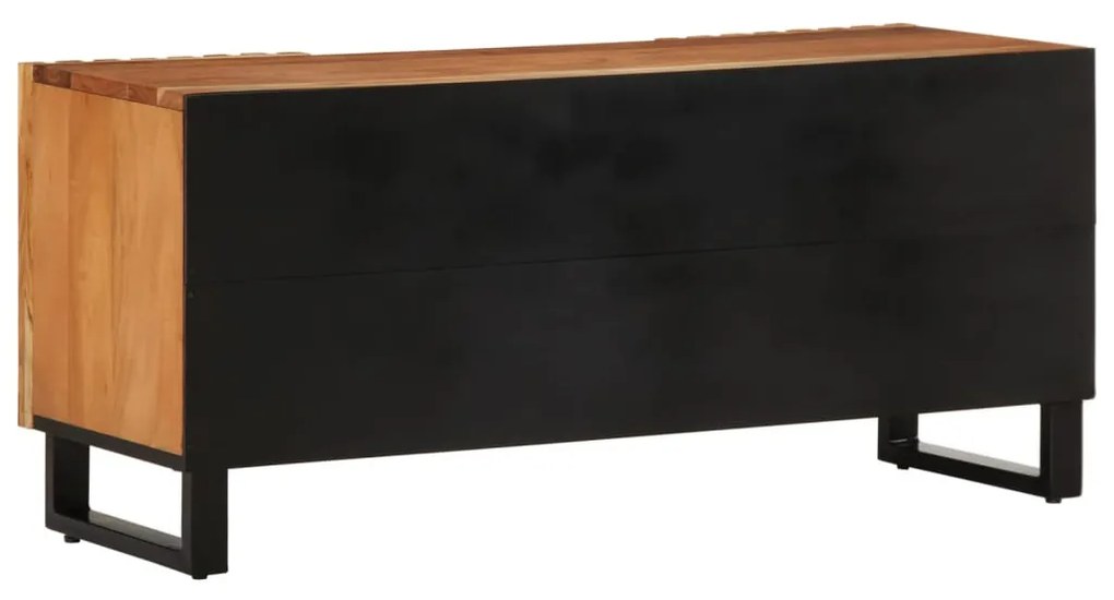 tömör akácfa TV-szekrény 105 x 34 x 46 cm