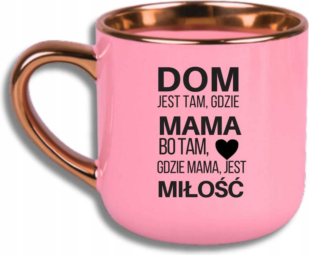 Bögre Rózsaszín Elegáns Nagy Ház Ahol Anya