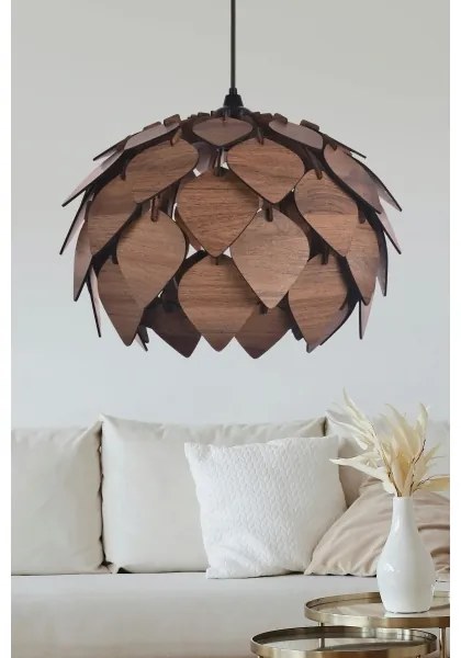 Csillár zsinóron 1xE27/40W/230V barna