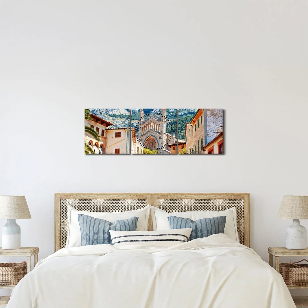 Kép - Sóller, Mallorca (órával) (90x30 cm)