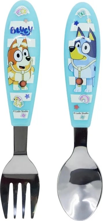 Bluey Yummy fém ergo evőeszköz készlet - 2 darabos
