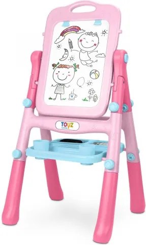 TOYZ Forgatható rajz és mágnestábla - Rózsaszín