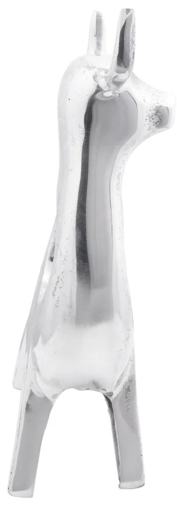 Bika Szobor Ezüst 22x9,5x34 cm Alumínium