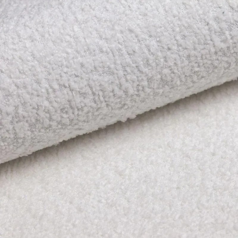 Fehér buklé sarokkanapé (jobb oldali) Ariella – Ropez